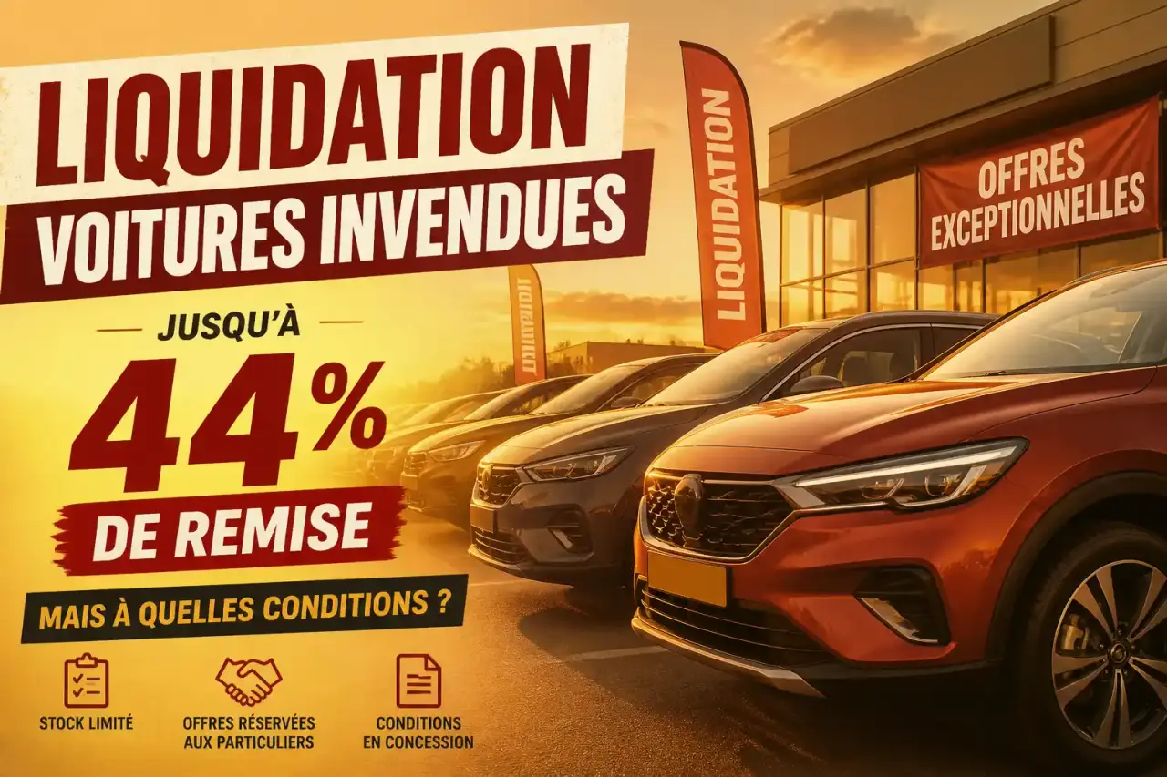 Liquidation voiture invendue : jusqu'à 44% de remise, mais à quelles conditions ?