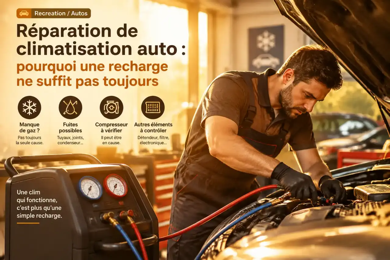 Réparation de climatisation auto : pourquoi une recharge ne suffit pas toujours