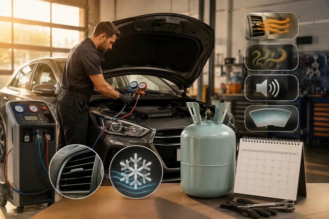 Clim de voiture : quand l’entretenir, quel gaz choisir et quels signes surveiller